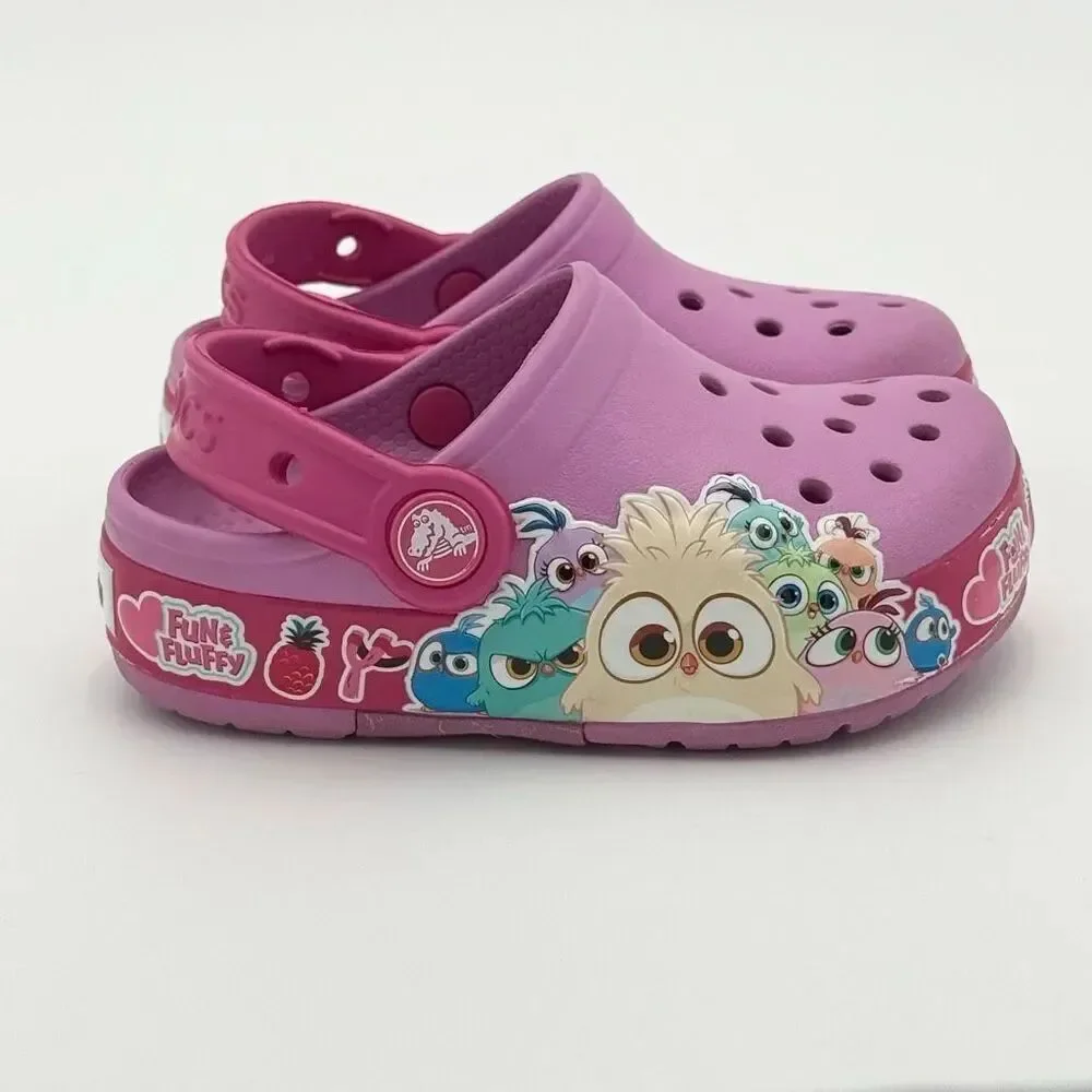 Crocs Girls' Fun Lab Hatchlings Band Lights Clogs - US Size C8 GS